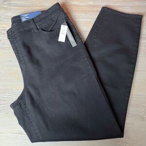 Talbots Flawless Slim Ankle M/R Charcoal Black Denim Jeans size-16 NWT